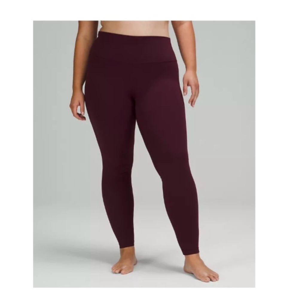 Lululemon Align Pant 28” Maroon (6)